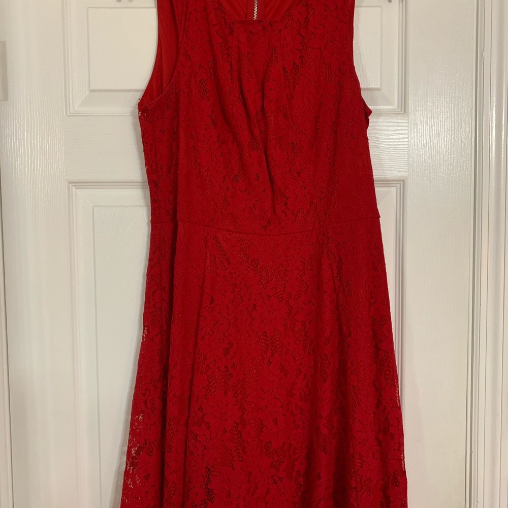 SOLD! Red, knee length dress!